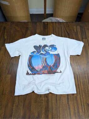 Vintage Yes Union World Tour T-Shirt XL Brockum Roger Dean